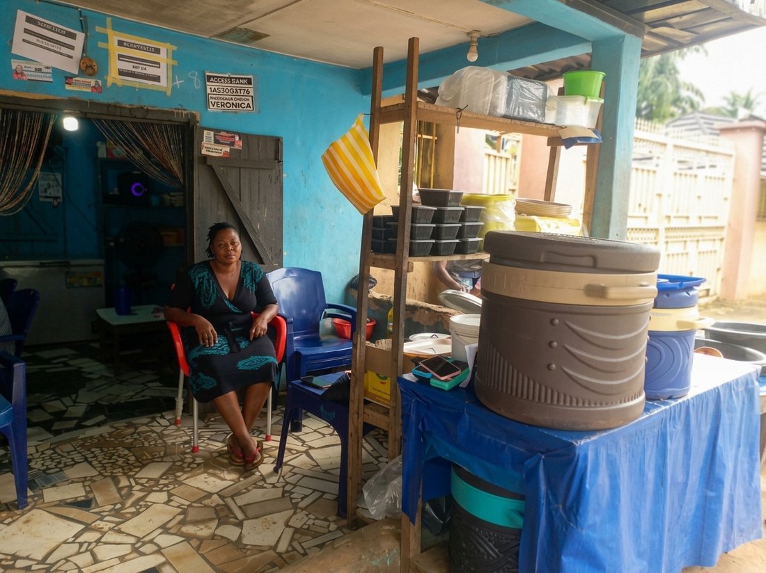 A local business owner banked by Nri Microfinance Bank